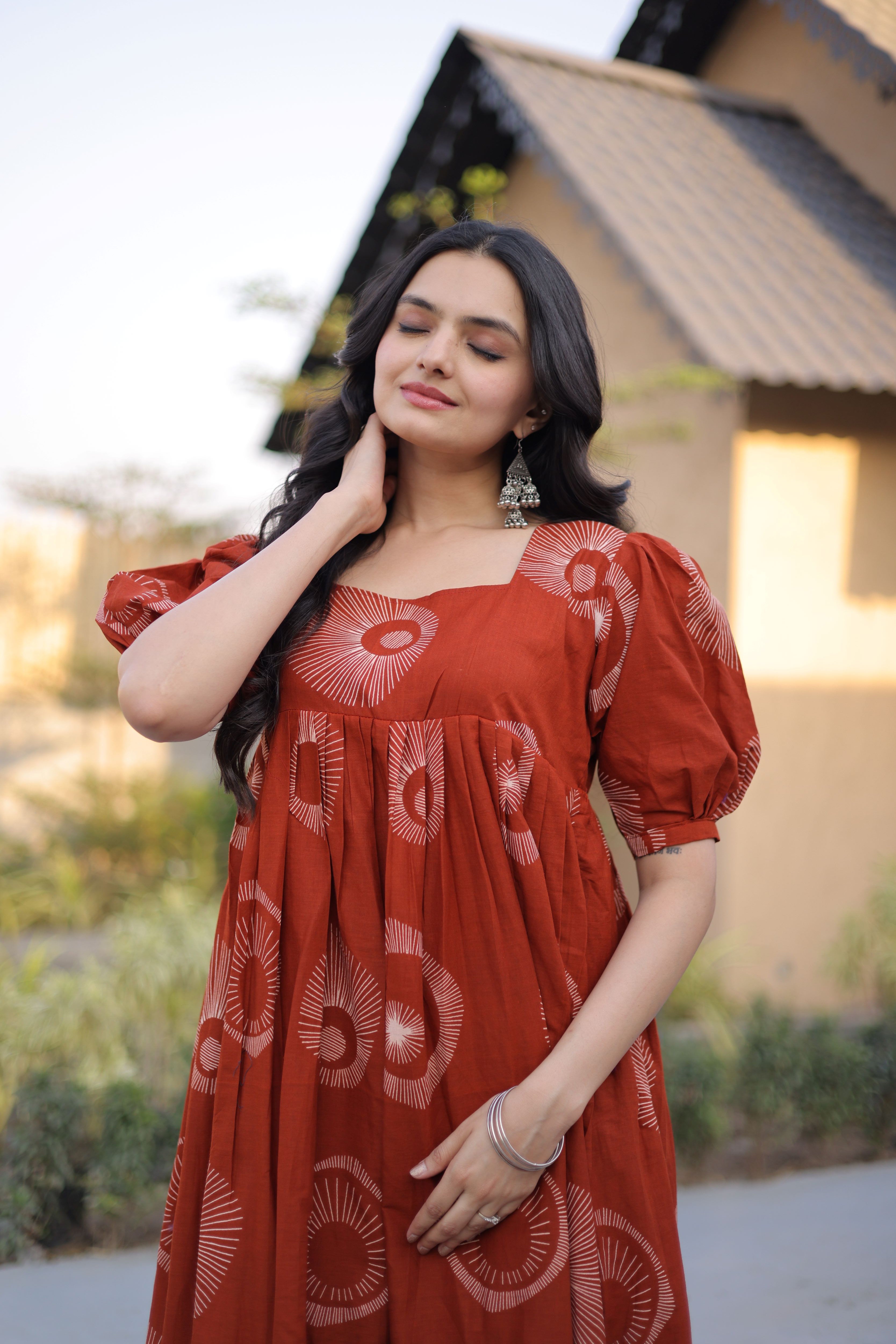 Cotton Printed Summer Wear Frock