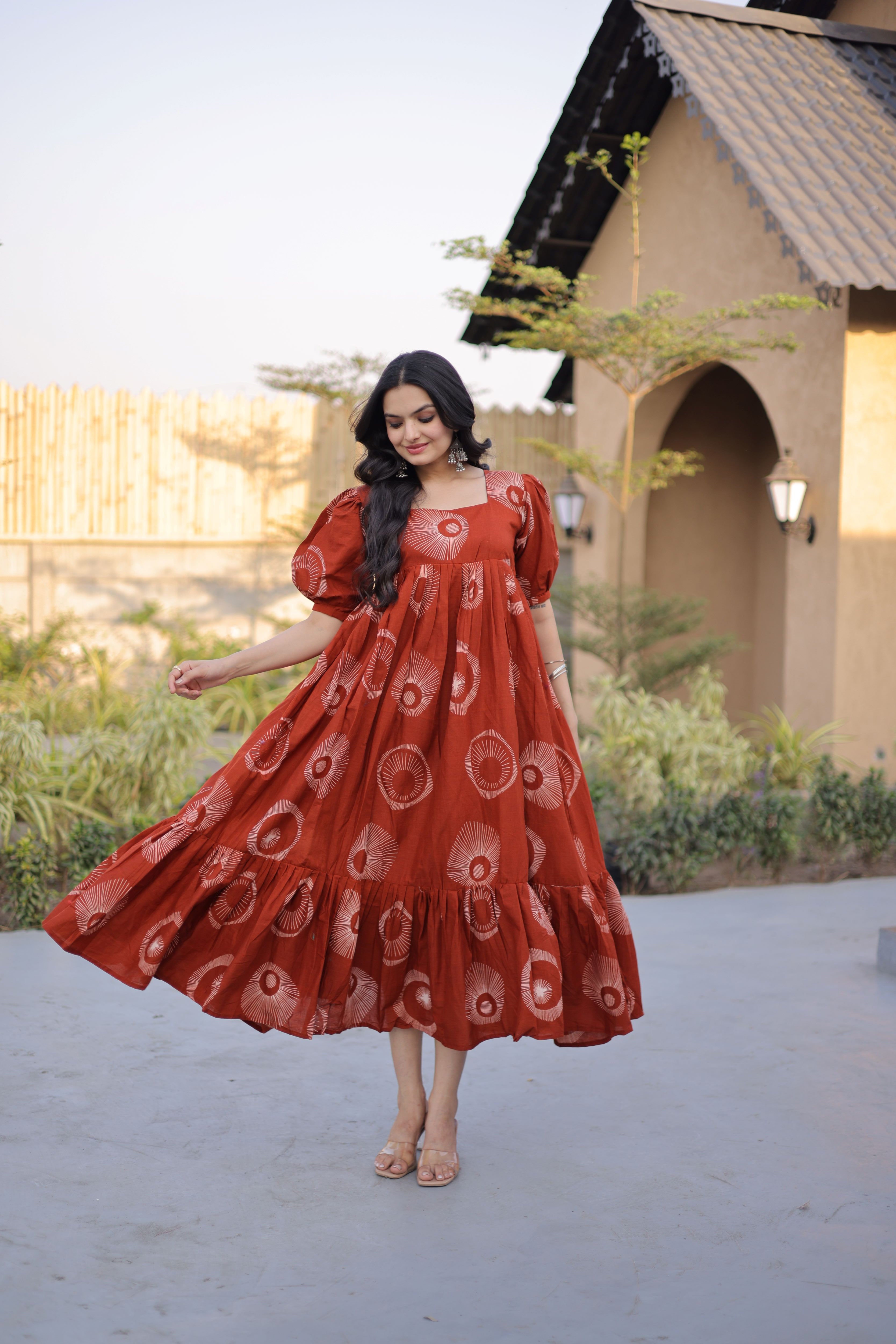 Cotton Printed Summer Wear Frock