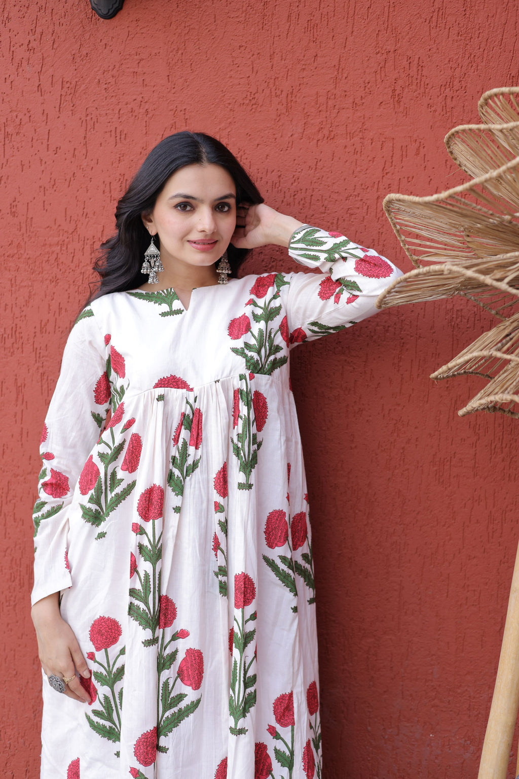 Cotton Printed Summer Wear Kurti Palazzo Pair