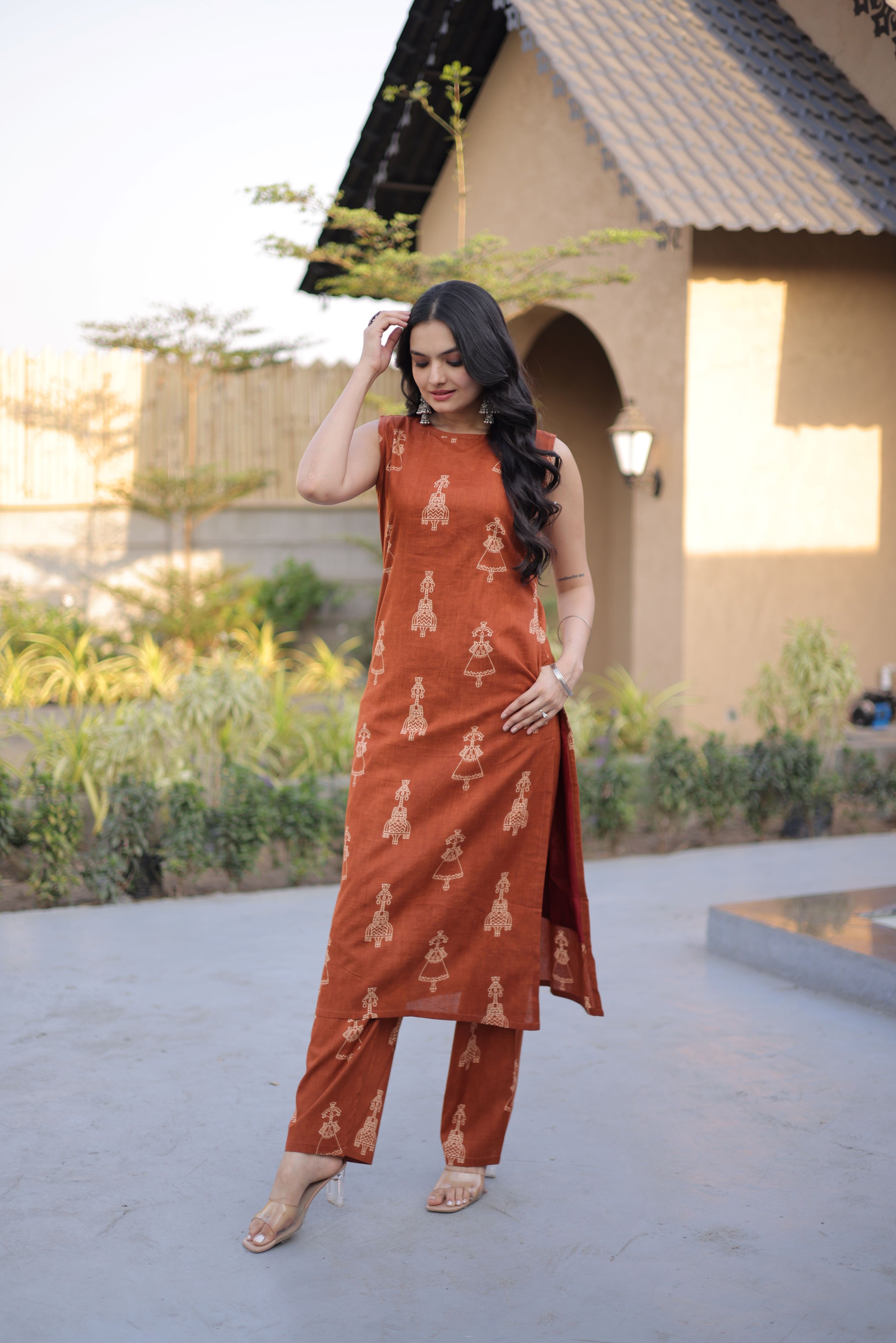 Cotton Printed Kurti-Pant