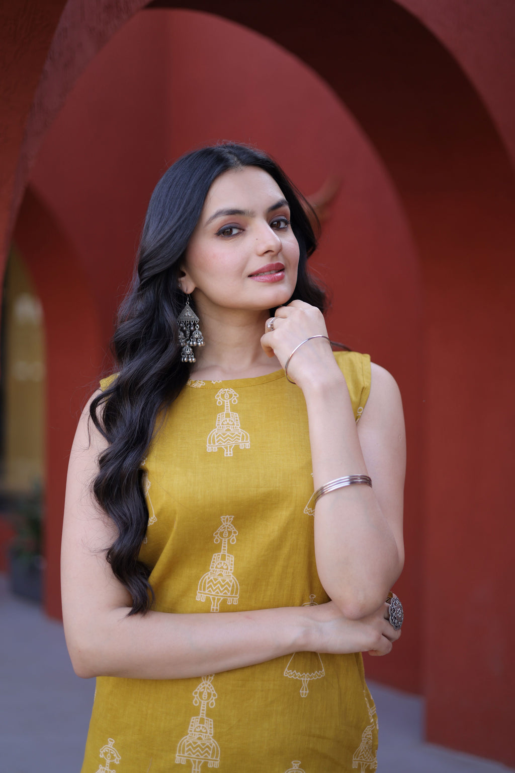 Cotton Printed Kurti-Pant