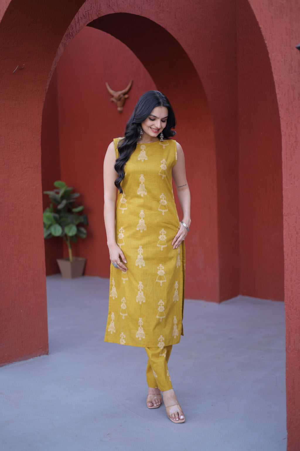 Cotton Printed Kurti-Pant