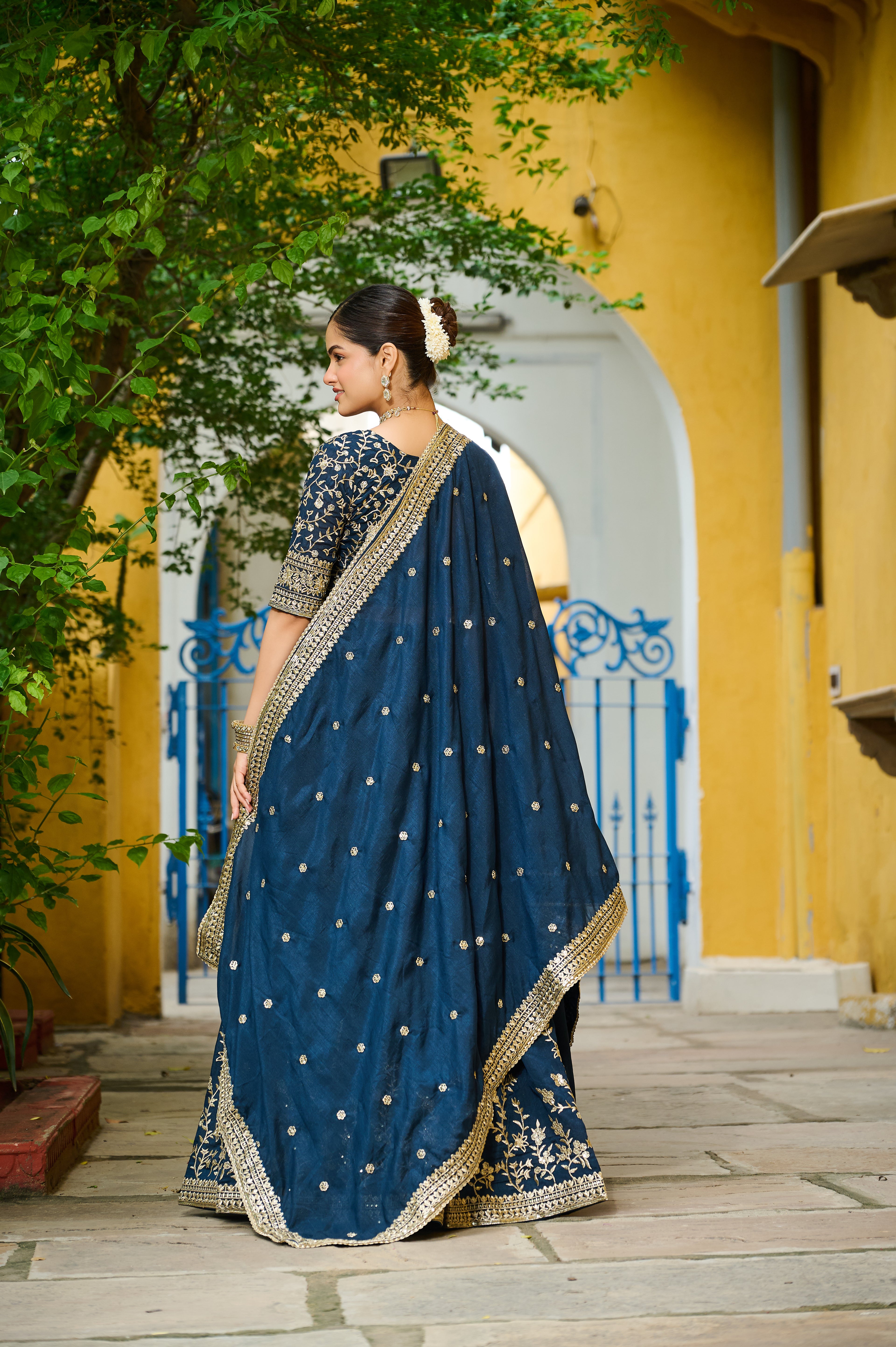 Vichitra Silk Lehenga For Women