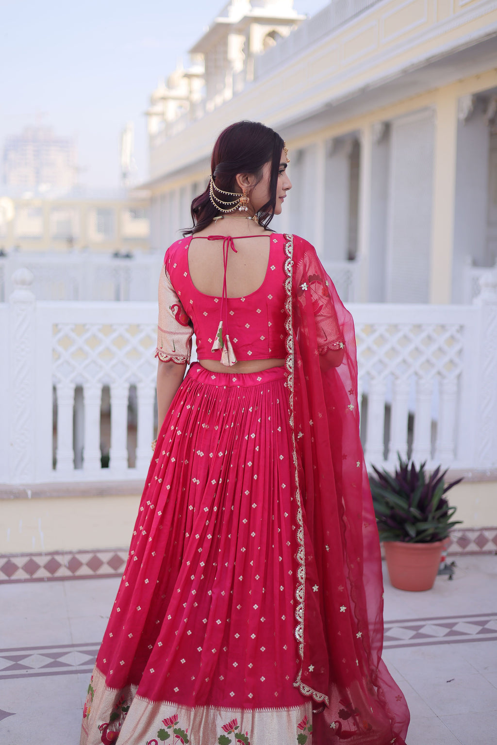 Dola Silk Embroidered Lehenga With Dupatta