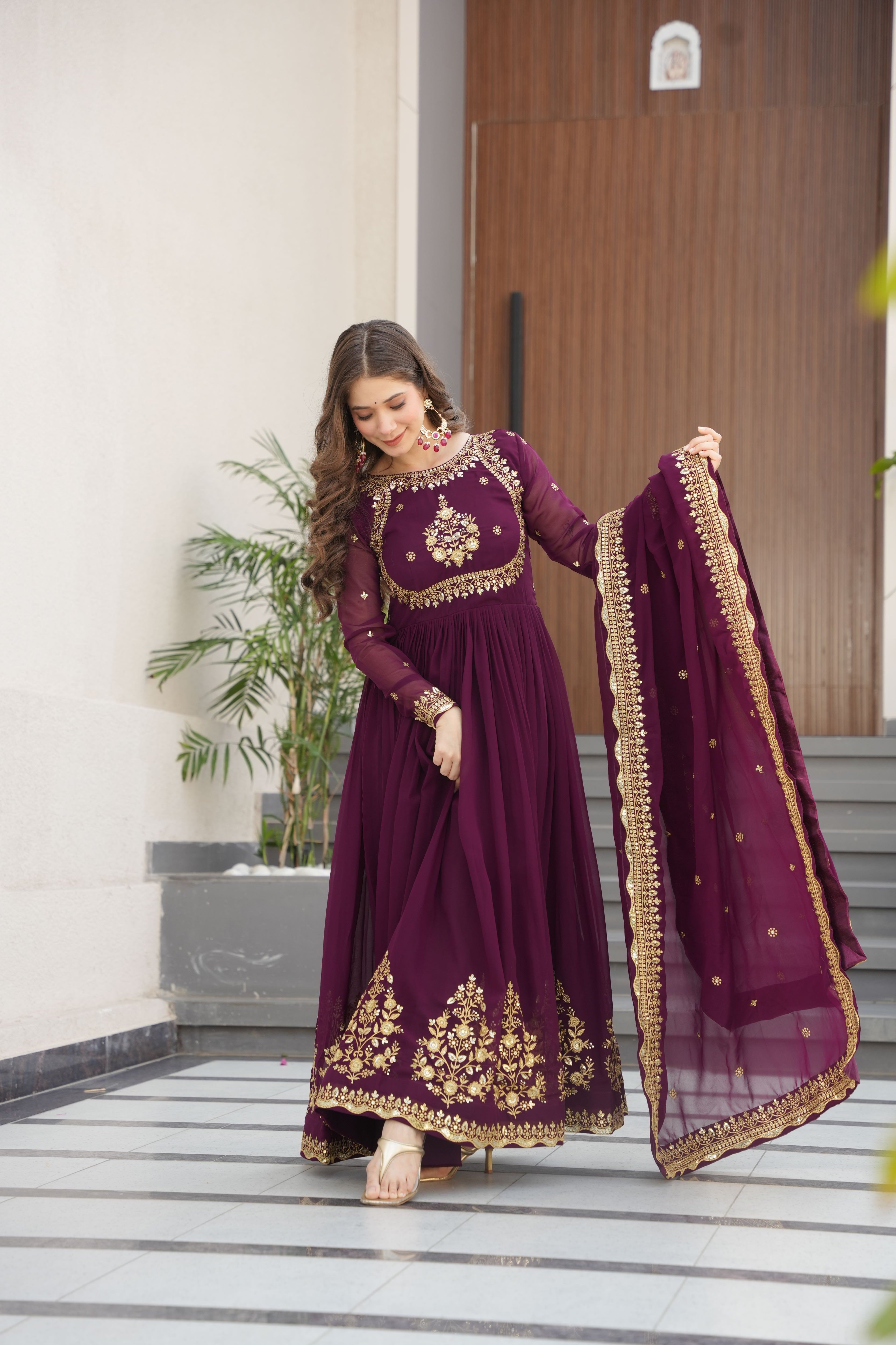 Georgette Gown For Women