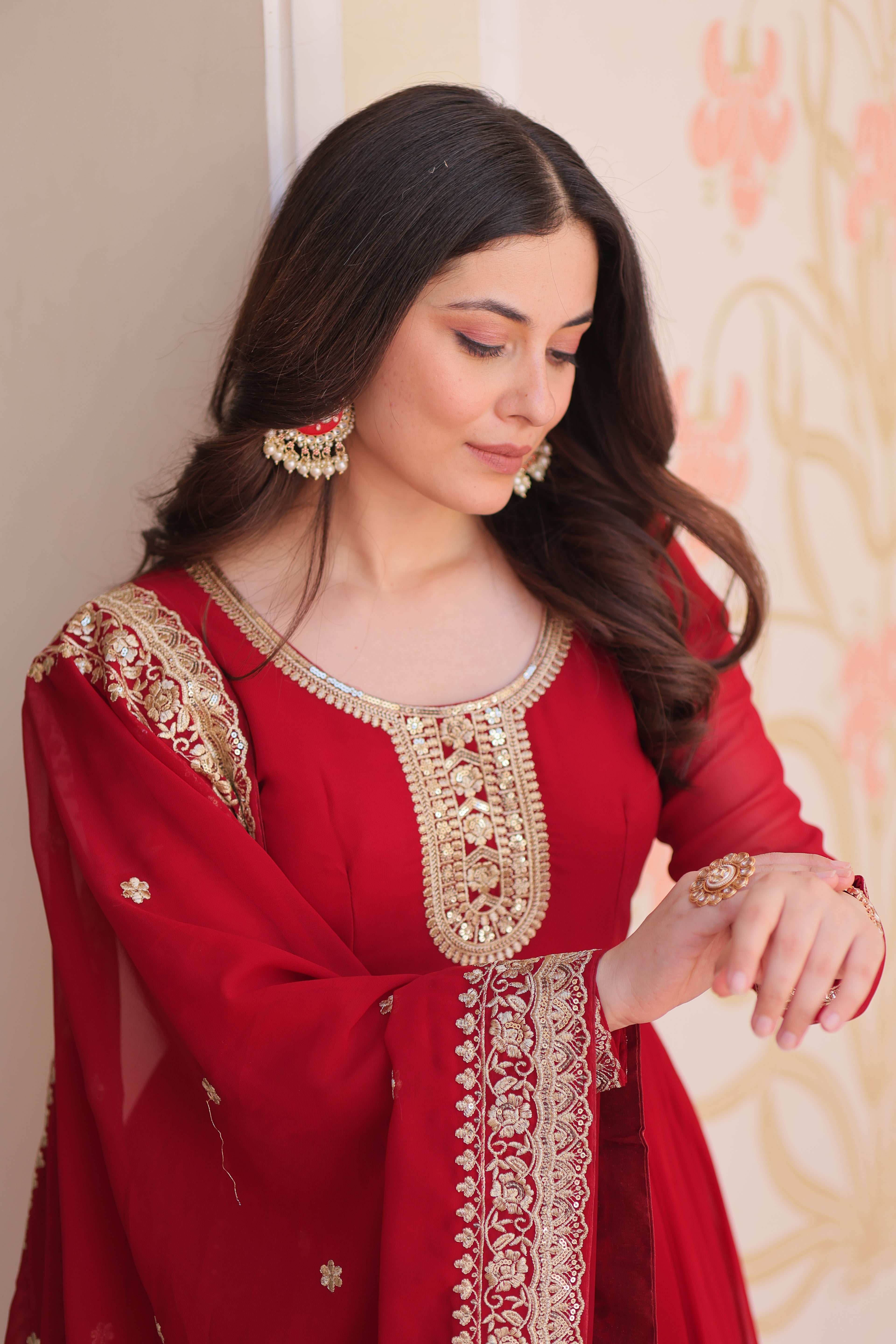 Faux Georgette Gown For Women