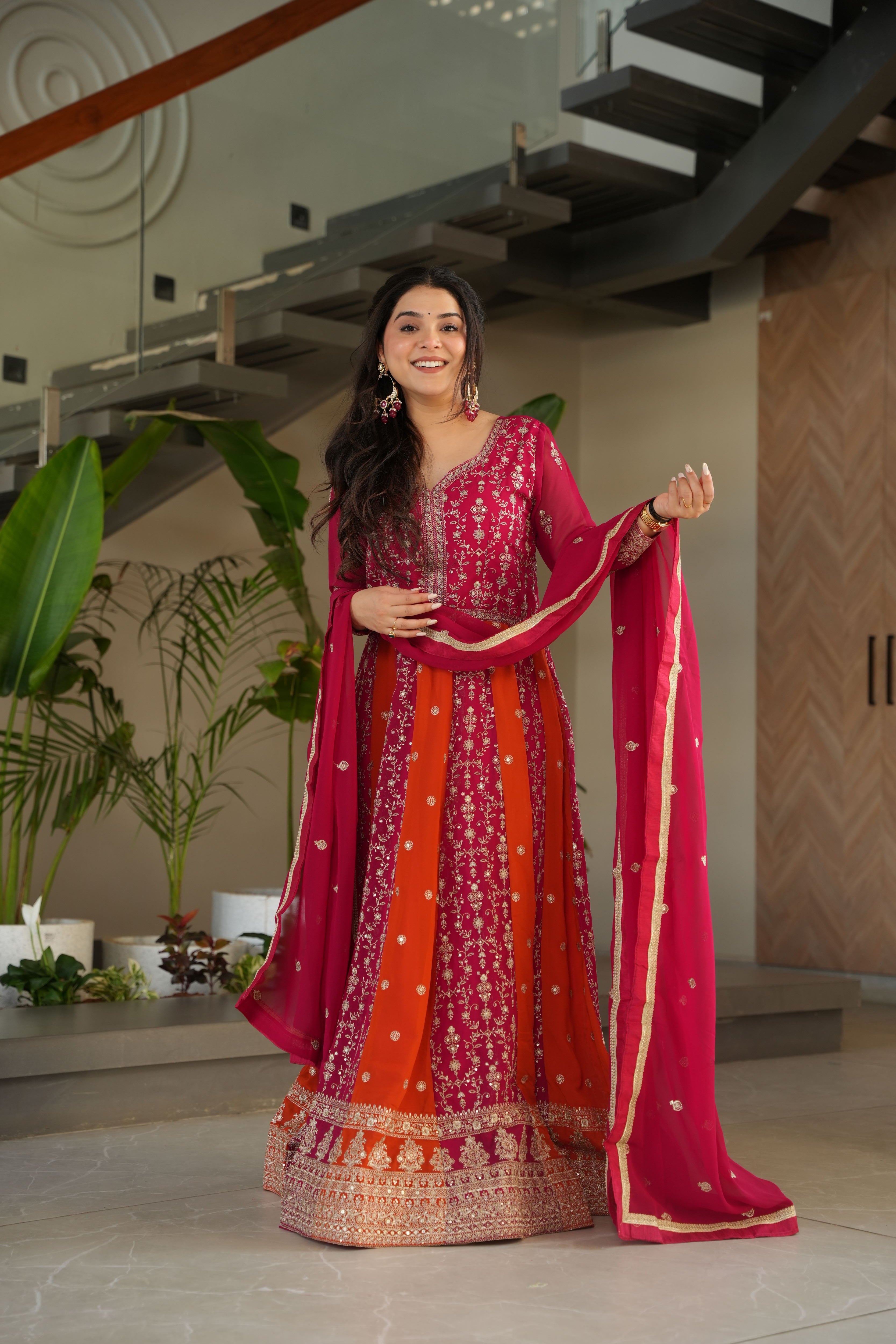 Faux Blooming Gown For Women