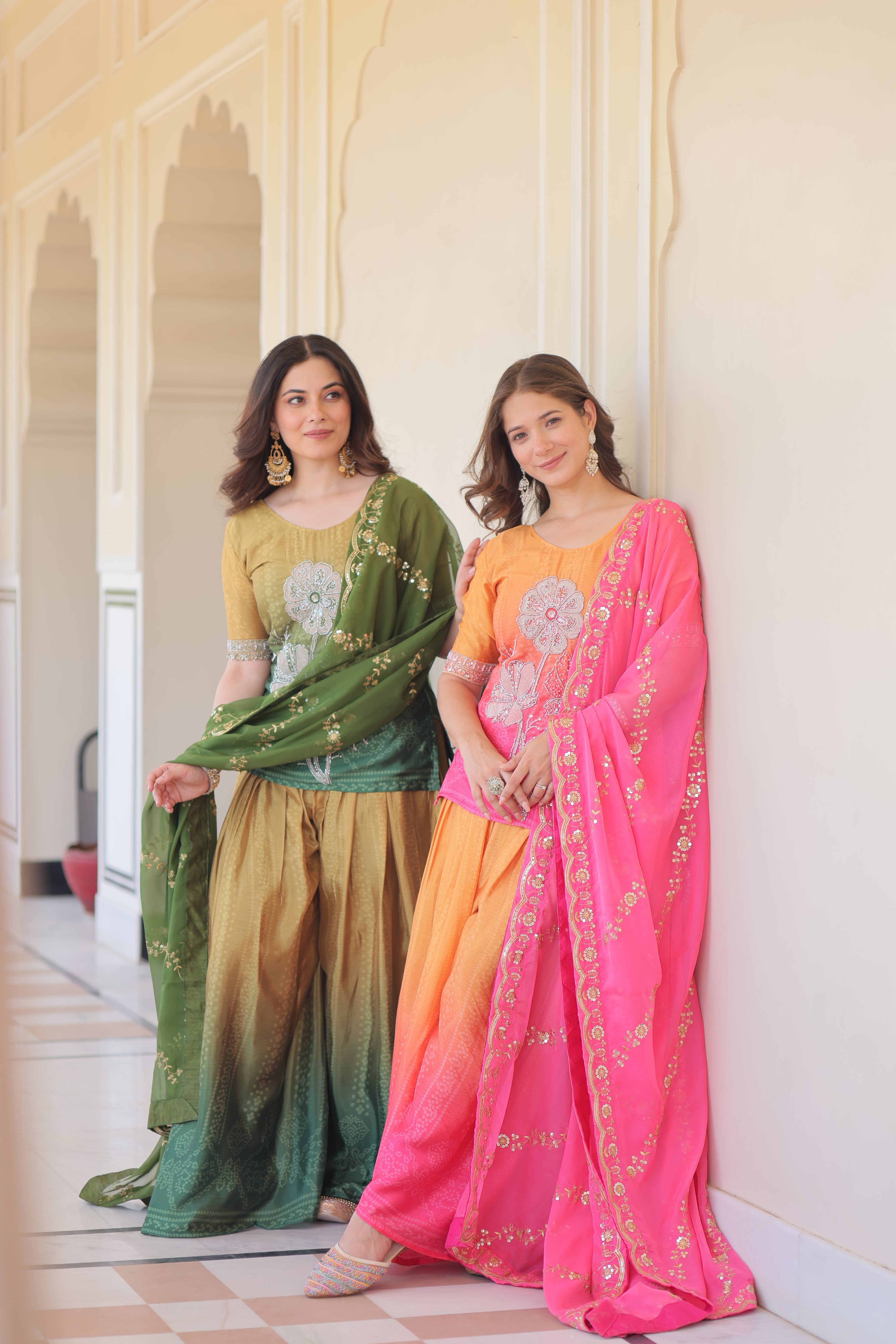 Chinon Printed Top Bottom Set For Women