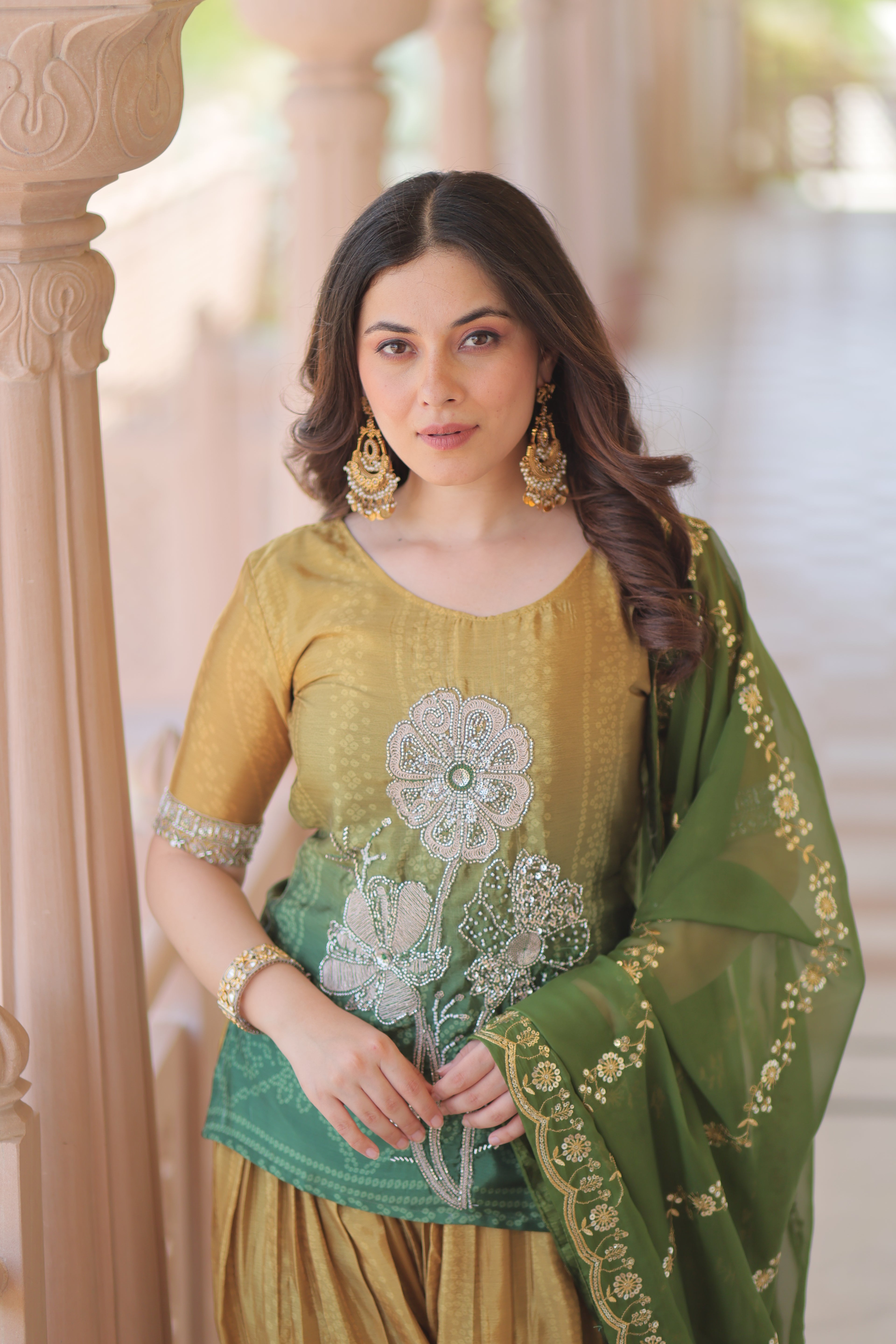 Chinon Printed Top Bottom Set For Women