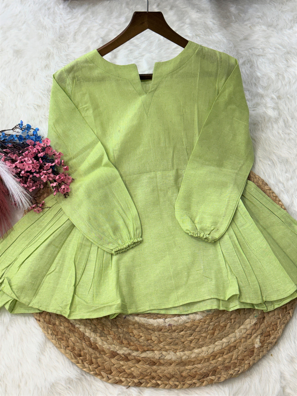 Linen Cotton Summer Wear Top-Pant
