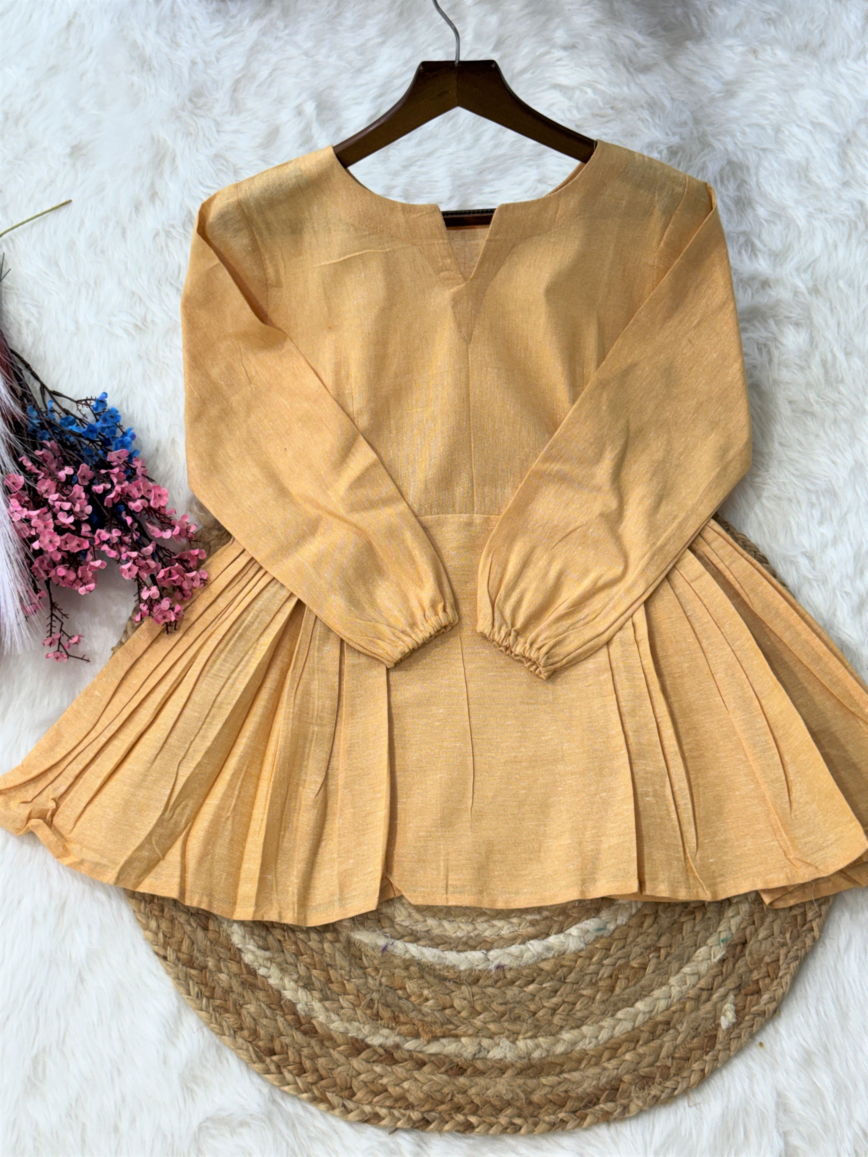 Linen Cotton Summer Wear Top-Pant