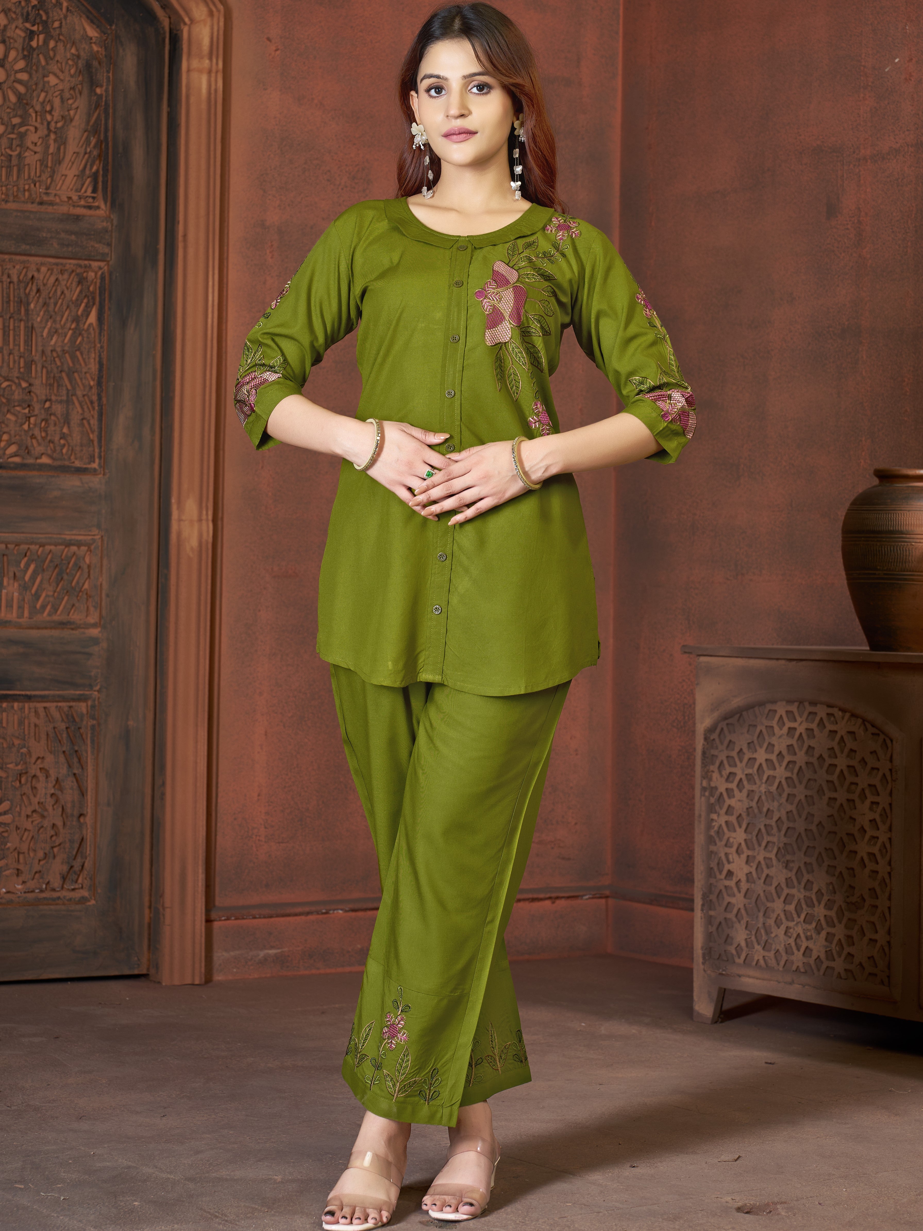 Rayon Co-ord Set For Women