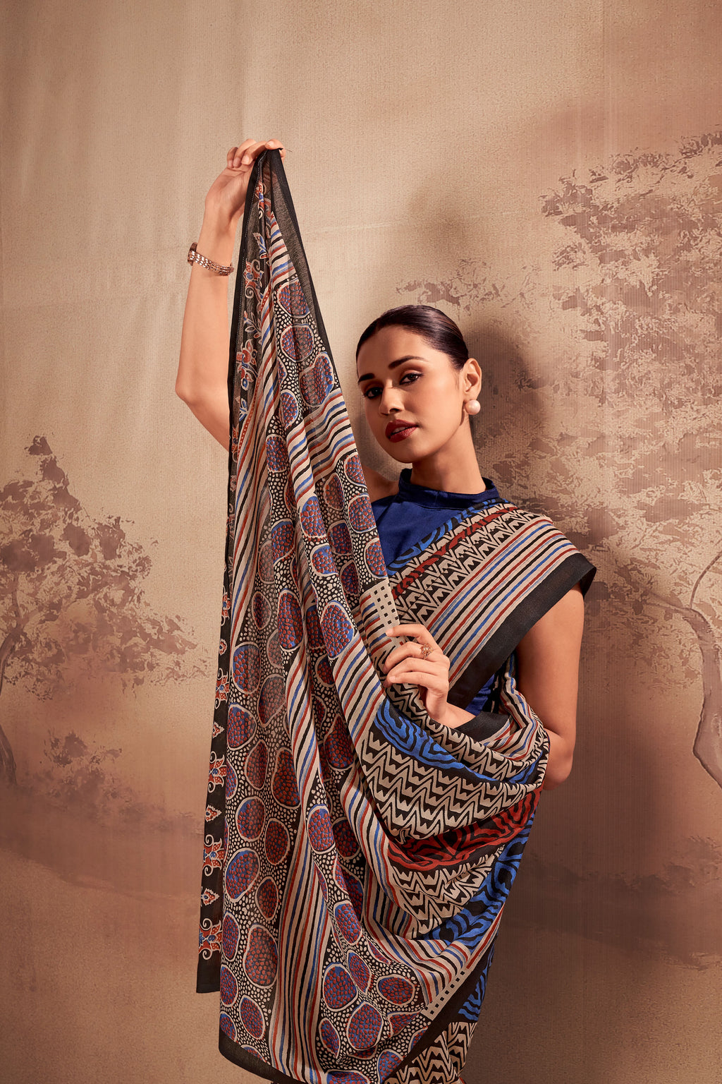 Mull Cotton Printed Saree
