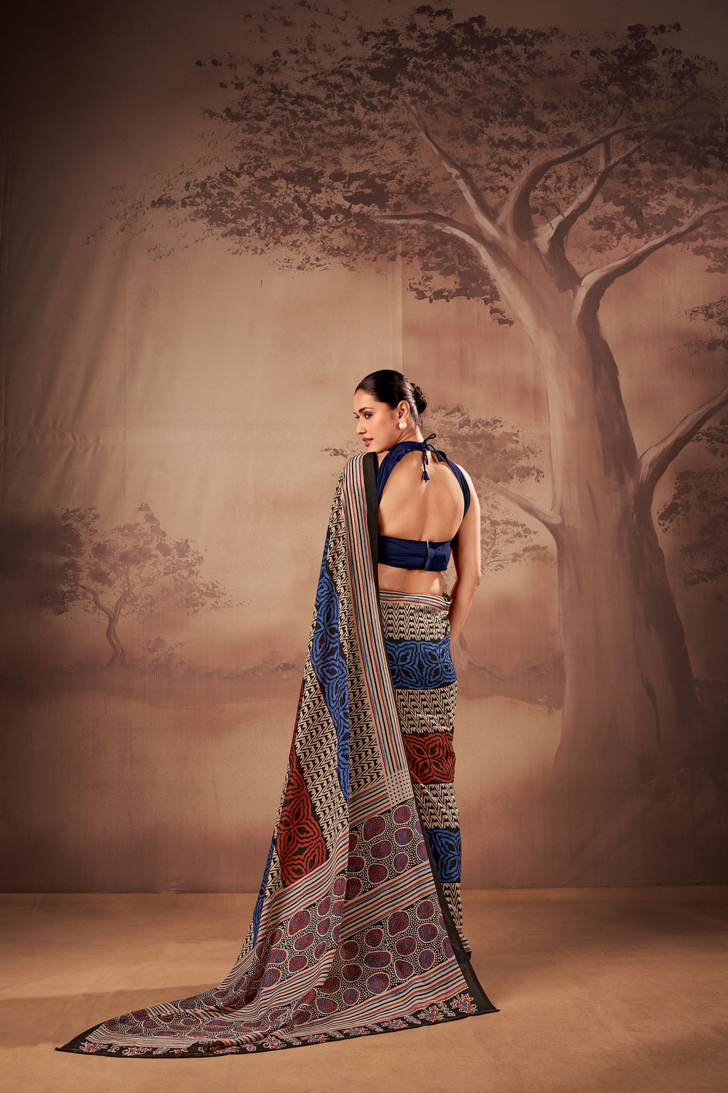 Mull Cotton Printed Saree
