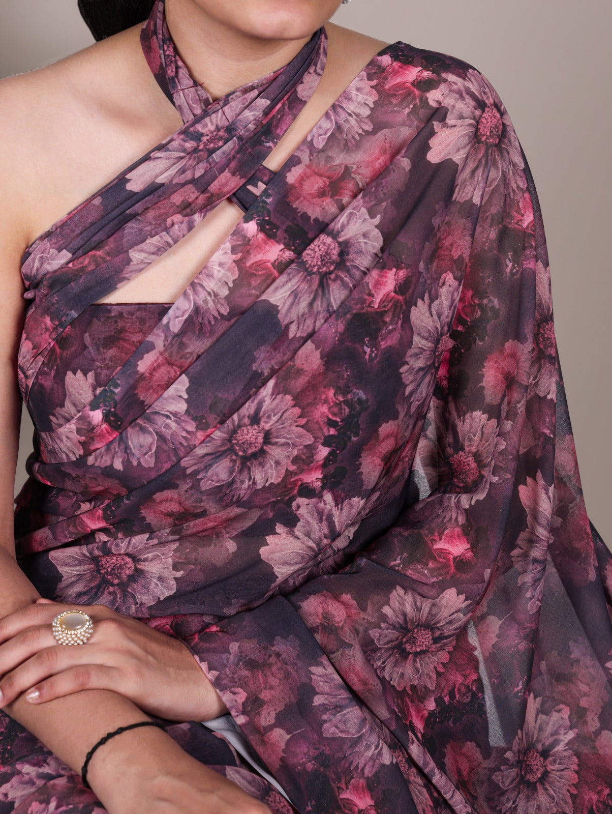 Floral Printed Saree For Women