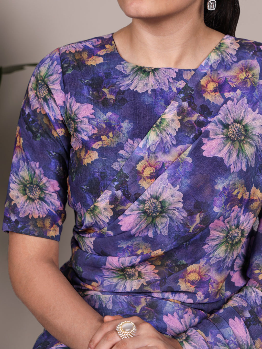 Floral Printed Saree For Women