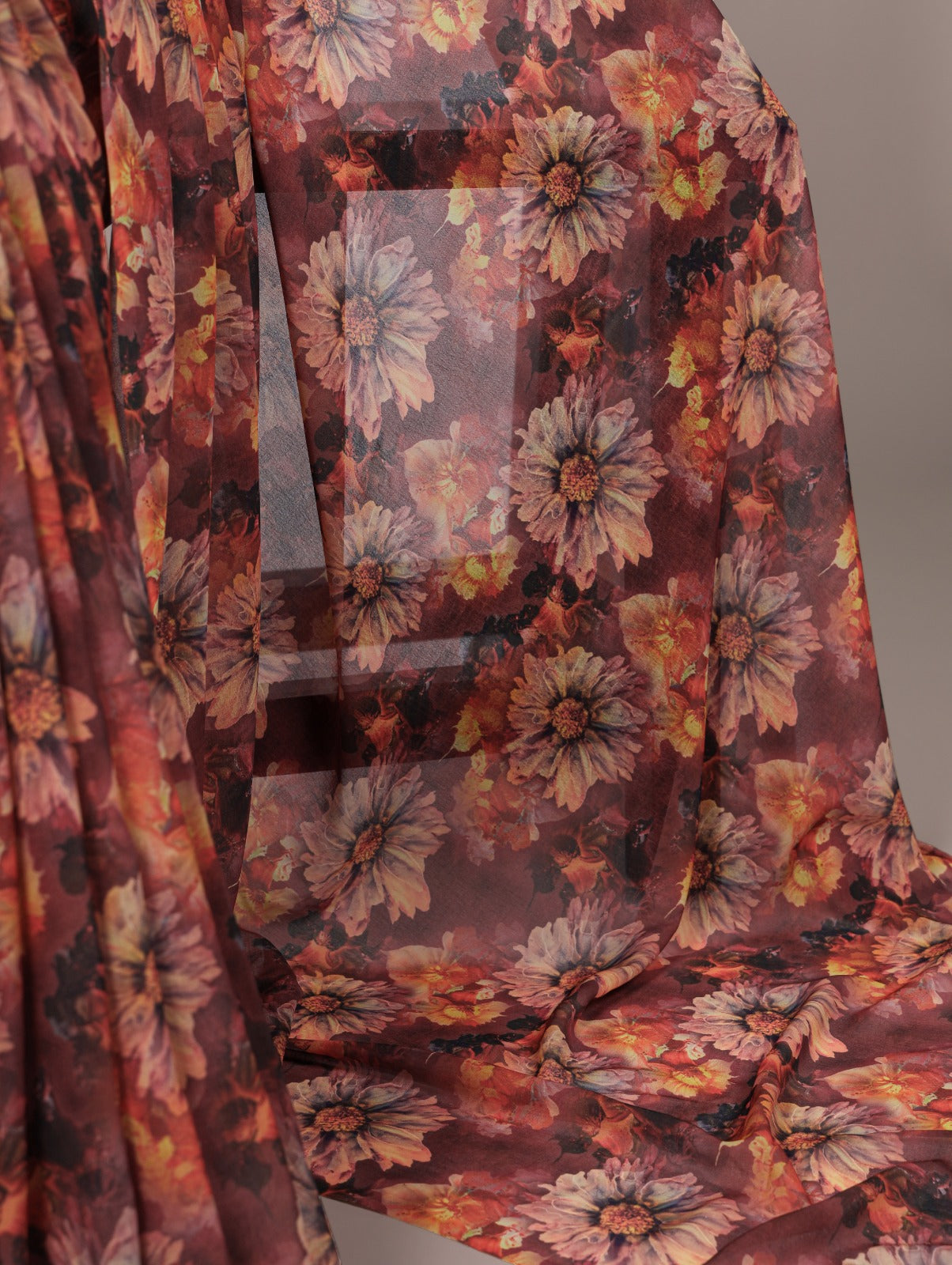 Floral Printed Saree For Women