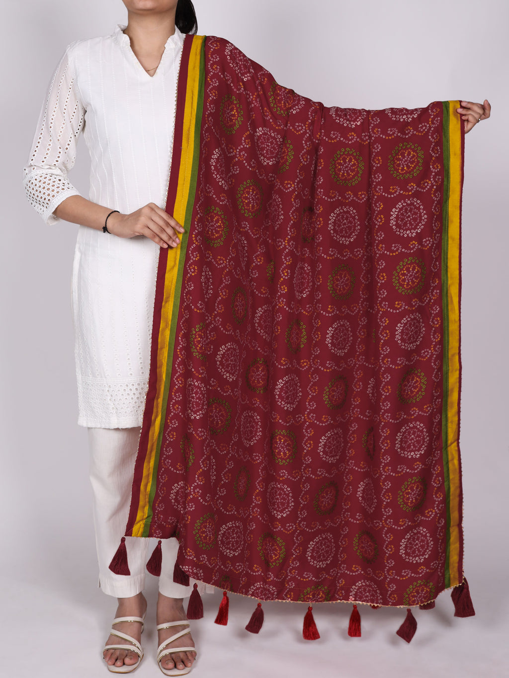 Tussar Silk Printed Dupatta