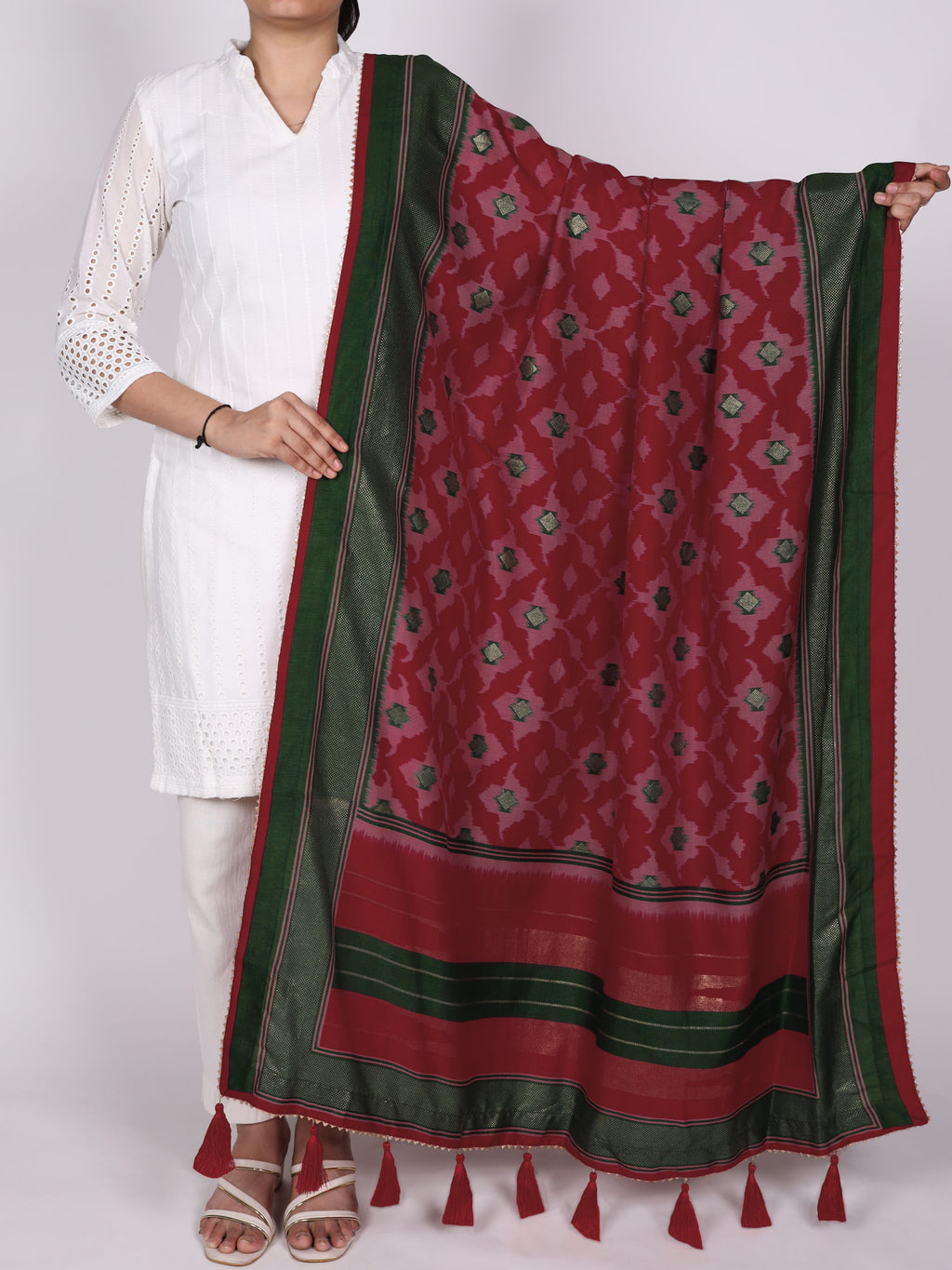 Tussar Silk Printed Dupatta