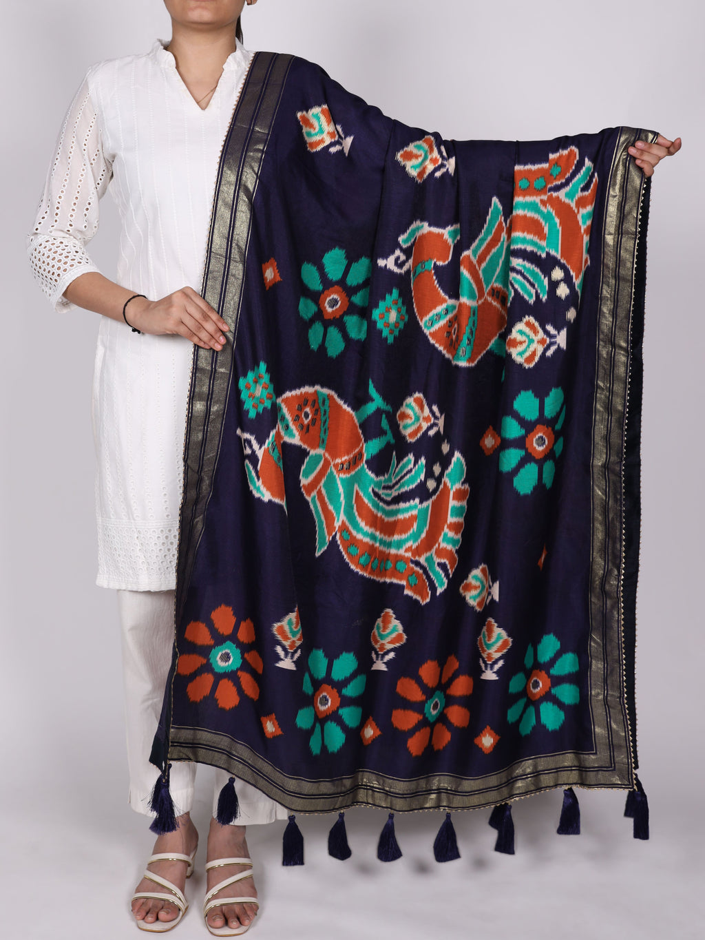 Tussar Silk Printed Dupatta