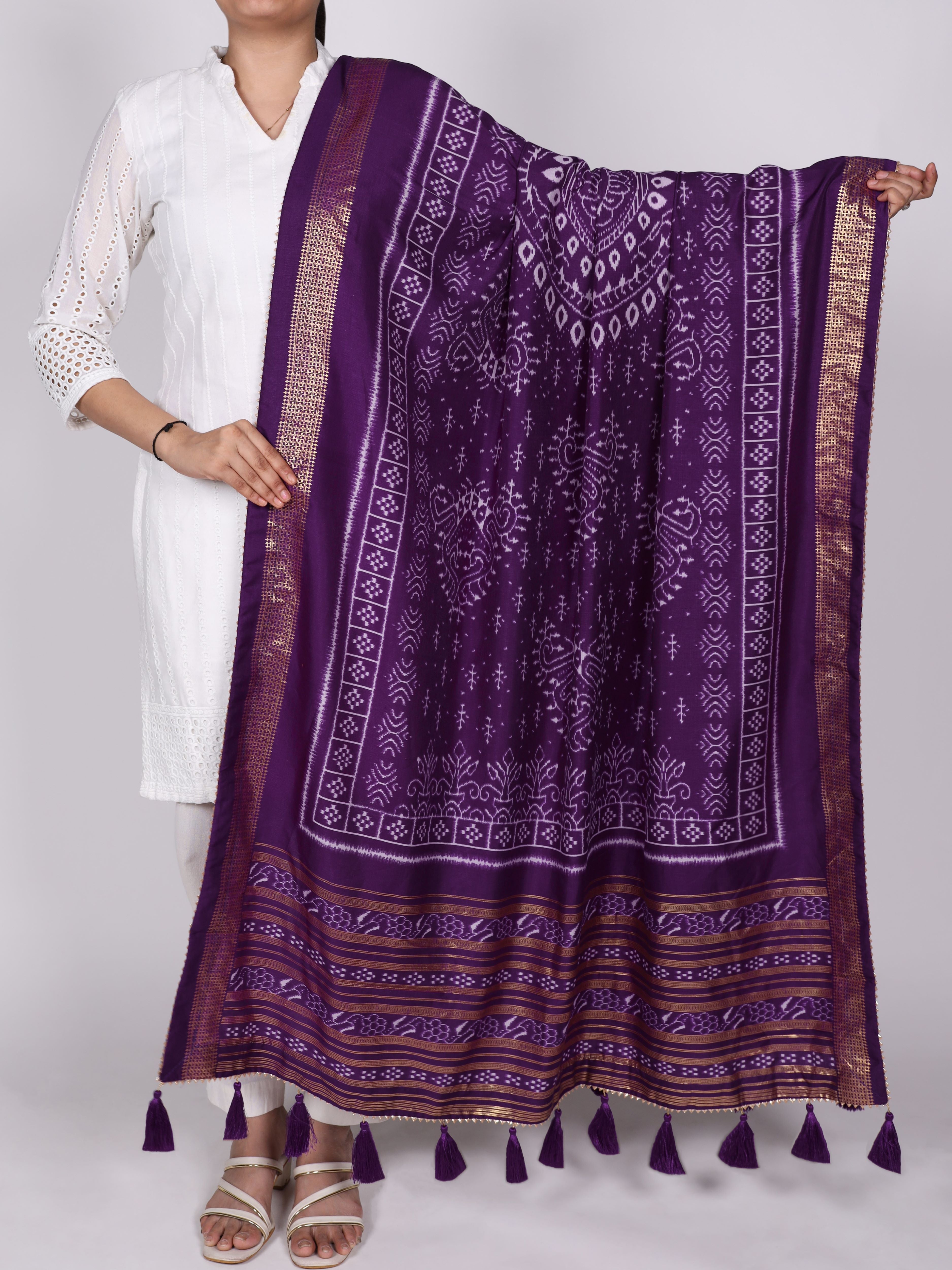 Tussar Silk Printed Dupatta