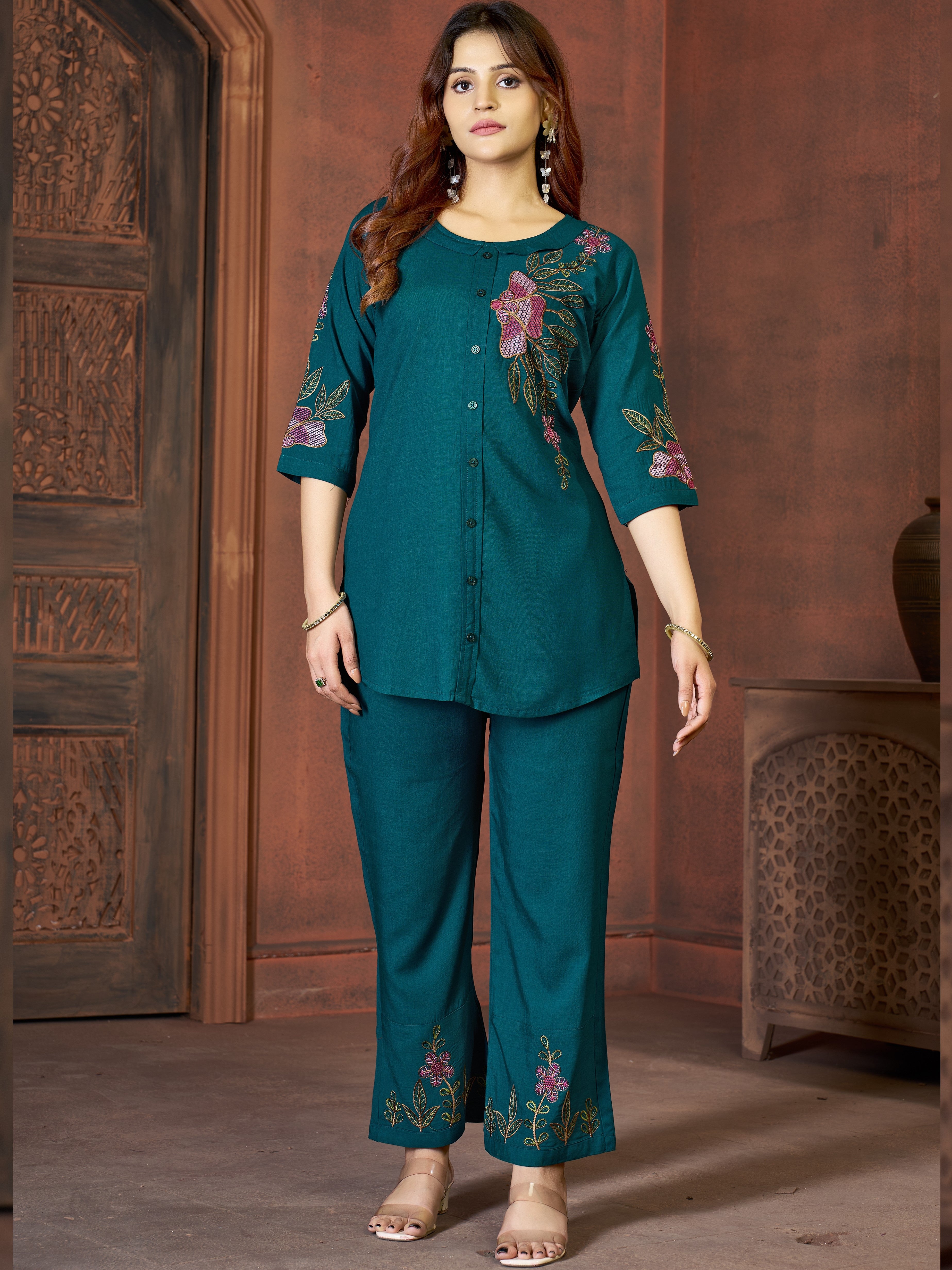 Rayon Co-ord Set For Women