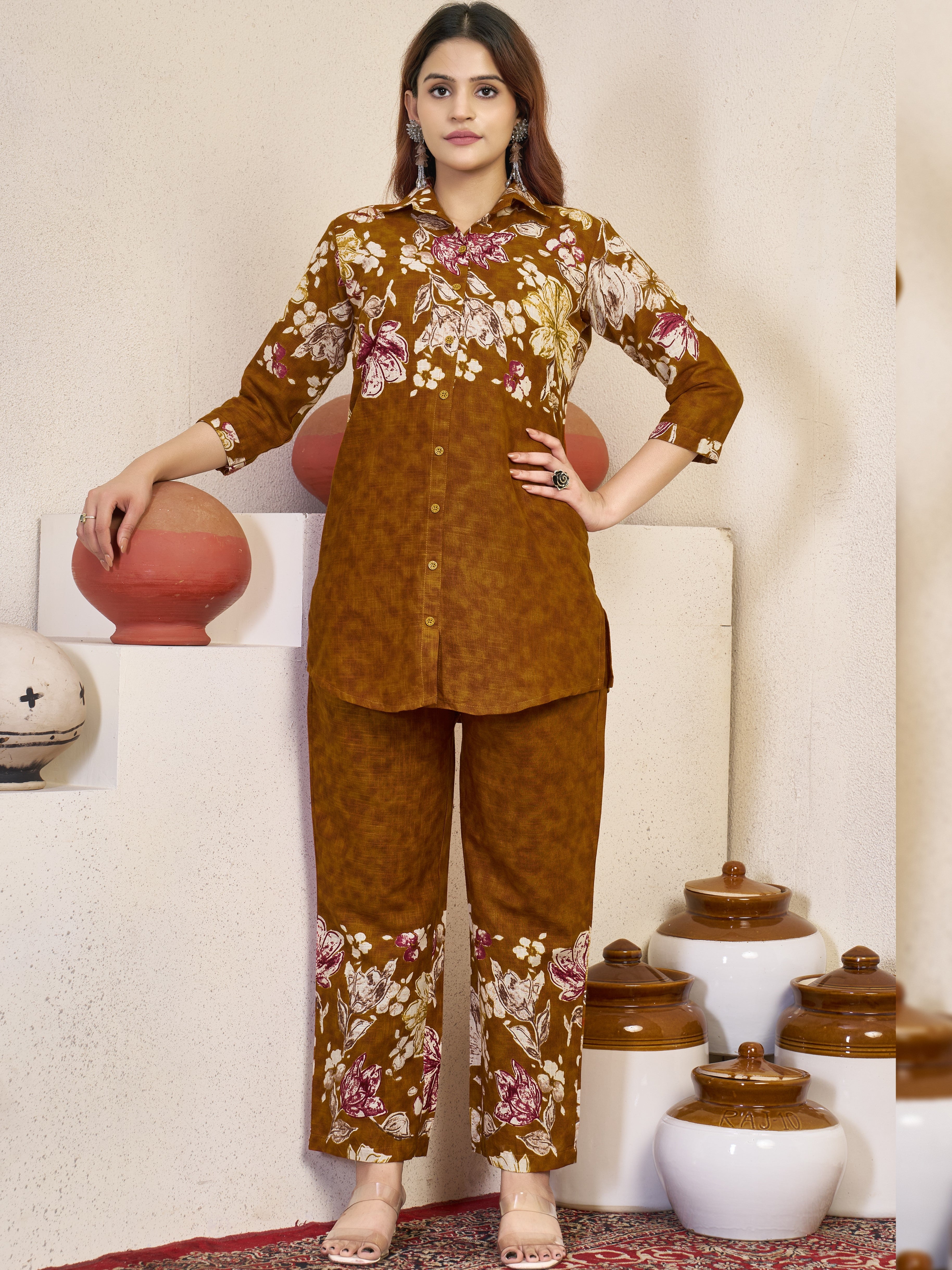 Pure Cotton Co-ord Set For Women