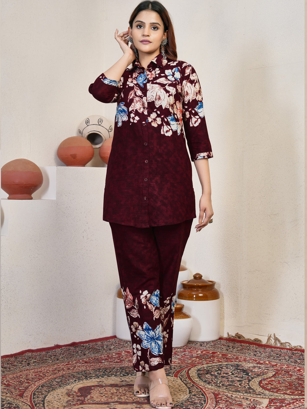 Pure Cotton Co-ord Set For Women