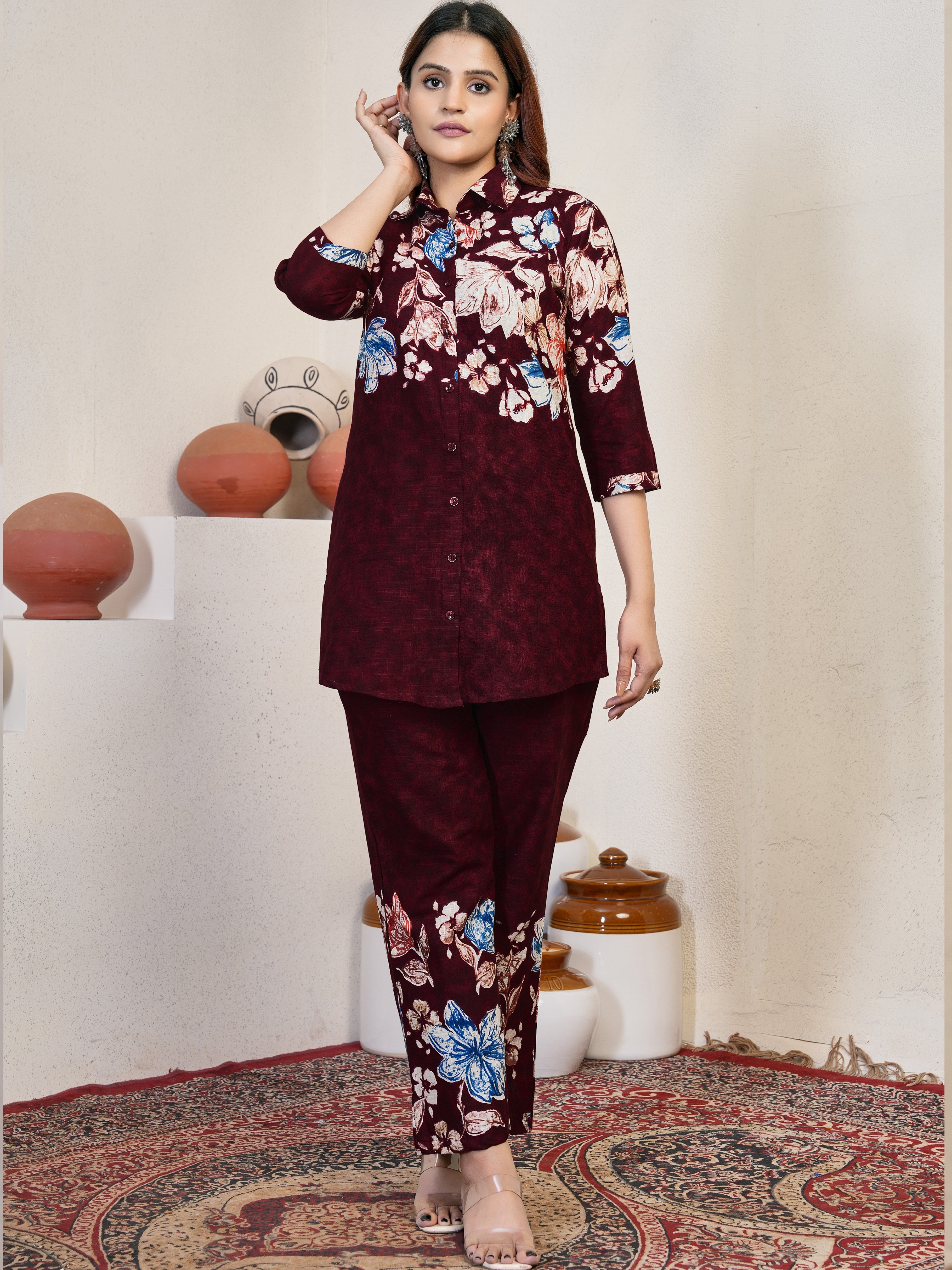 Pure Cotton Co-ord Set For Women