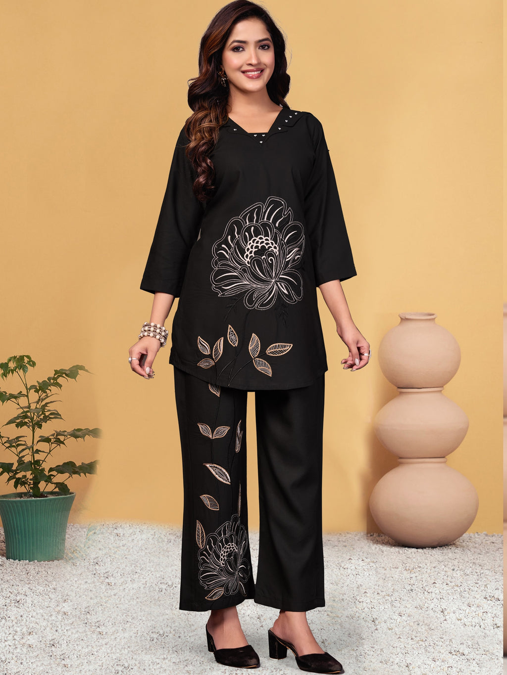 Viscose Rayon Co-ord Set For Women